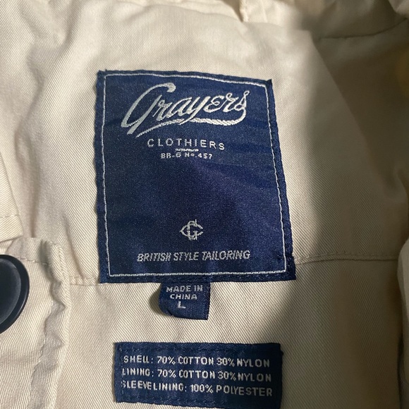 Grayers Raglan trench coat L - Picture 4 of 4